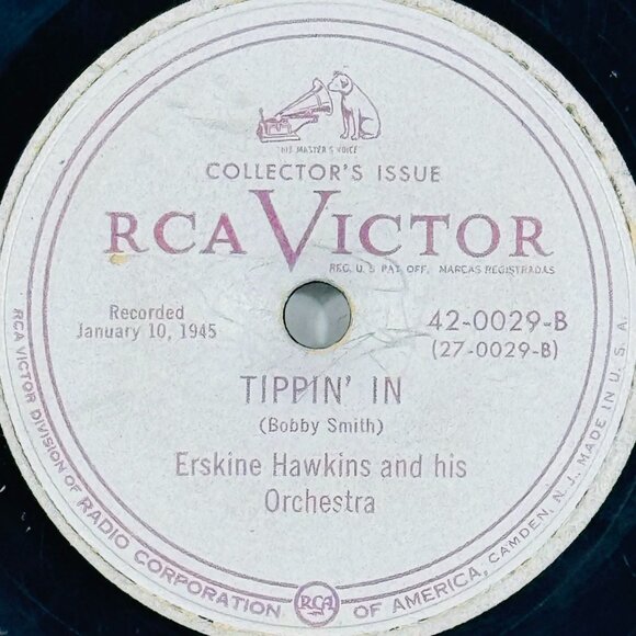Erskine Hawkins & His Orchestra After Hours / Tippin In 42-0029 RCA Victor 78rpm - Picture 3 of 4